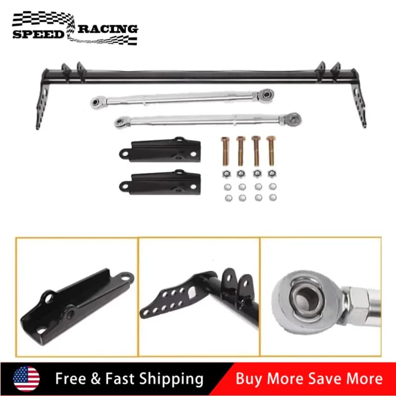 Kit barra di collegamento inferiore per controllo trazione anteriore in alluminio + acciaio inossidabile per Acura Integra 1994-2001 1993-1997 Honda DEL SOL