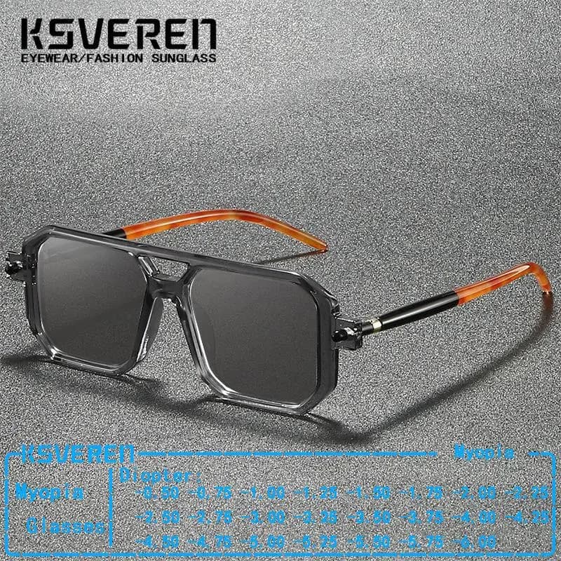 Men's classic double deck sunglasses Women's finite eyeglasses Sunglasses Negative diopters