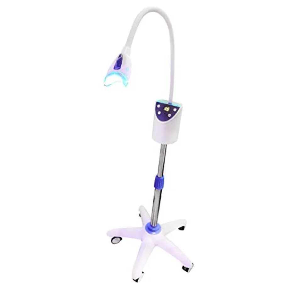 BONEW Mobile Floor Tooth Whitening Lamp Whitening Lamp with 4 Pieces MD666 Blue Lamp for Teeth Care AtHome Portable LED Whitening