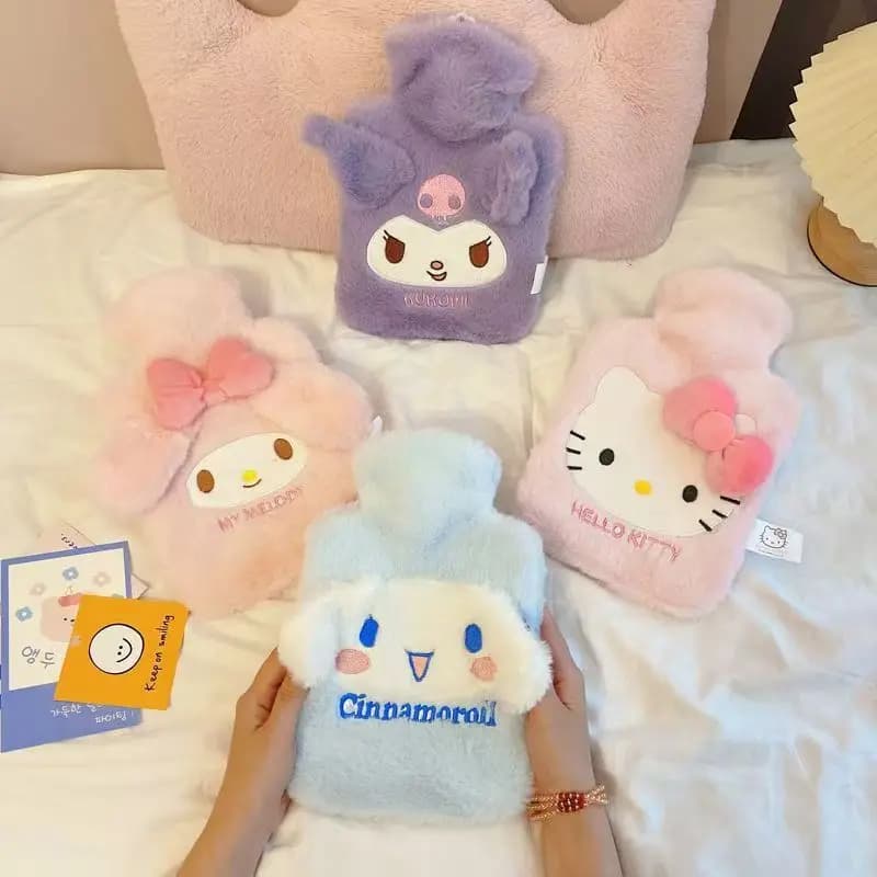 Scaldamani in Peluche Sanrio Hello Kitty, Borsa Termica Riutilizzabile con Personaggi Anime Kuromi e My Melody, Regalo