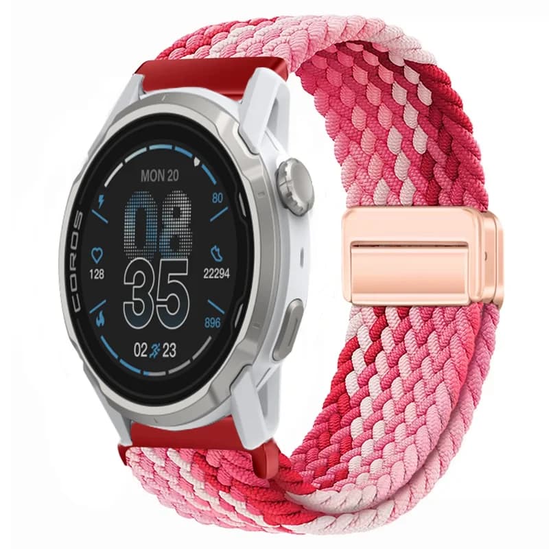 Cinturino in nylon da 20/22mm per Suunto Ocean/Vertical 2-1/Race S-2/Run, bracciale magnetico per COROS APEX 2-4 42mm PACE Pro/3-2