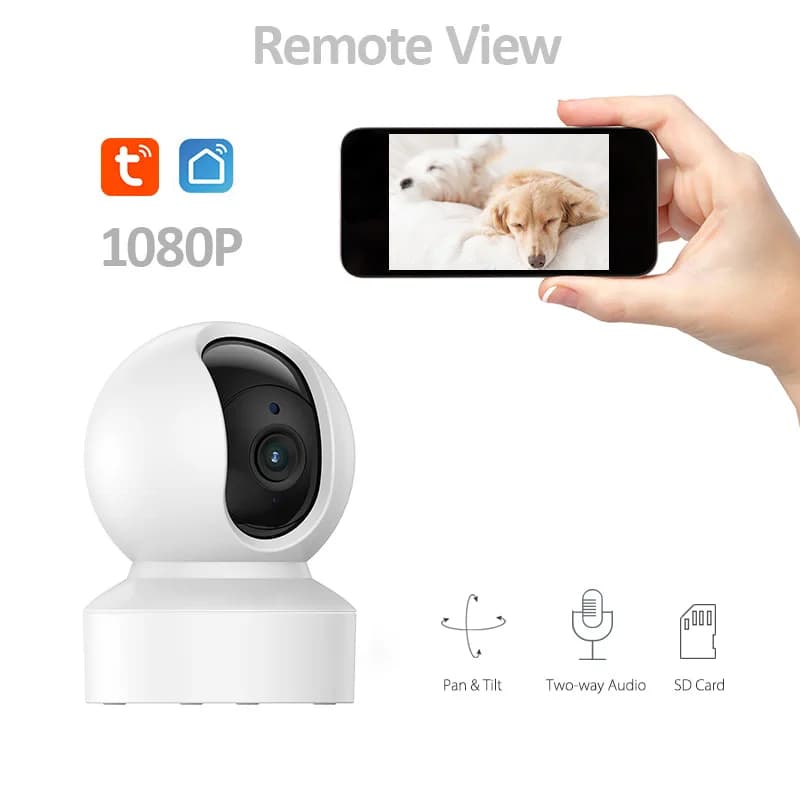 Telecamera IP 4K 3MP Tuya Smart Home WiFi per interni Telecamera di sorveglianza wireless Monitoraggio automatico CCTV Sicurezza Baby Monitor