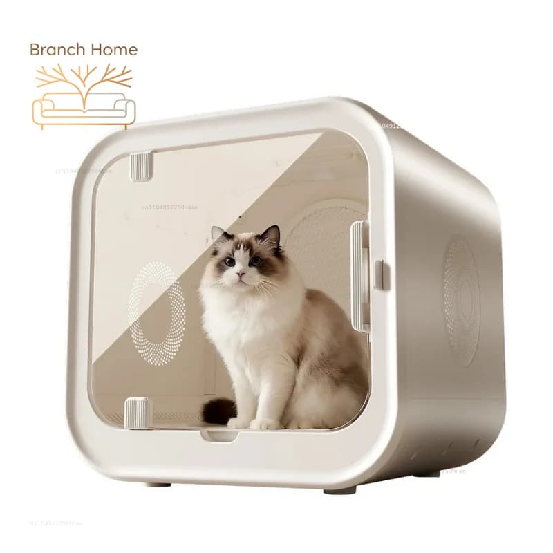 70L Large Capacity Pet Grooming Hair Dryer Box Ultra Quiet Pet Dryer Box Low Noise Cat Dog Dryer Machine for Home Use