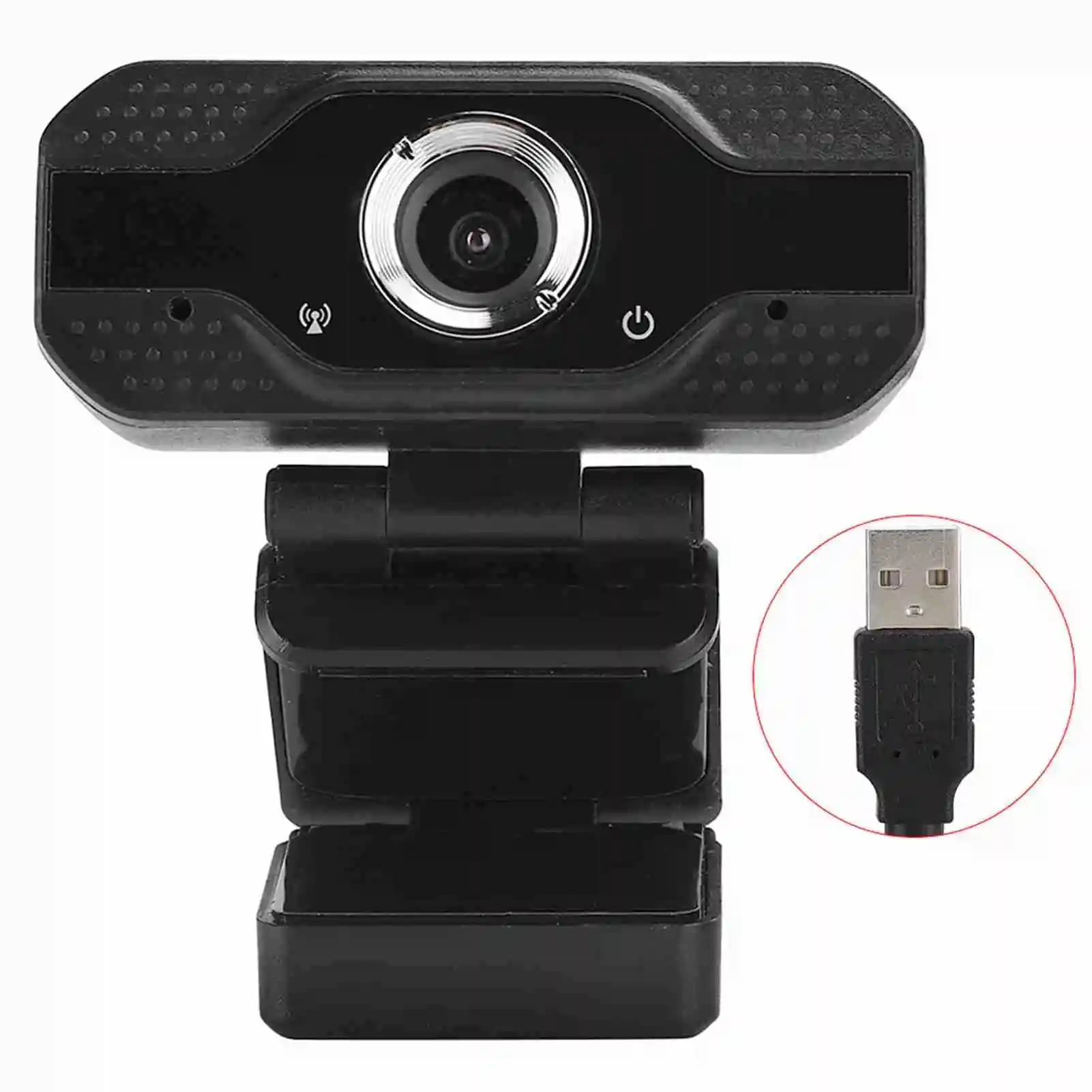 Telecamera per computer desktop portatile 1080P, webcam USB per lezioni online con microfono, webcam per PC, telecamera USB, telecamera per computer