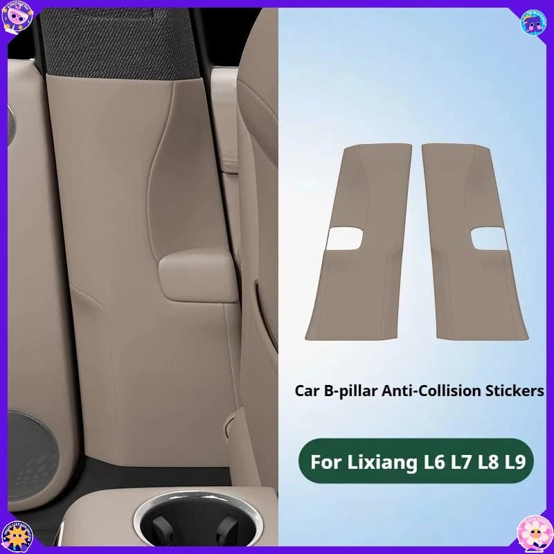 Car B-Pillar Anti-Collision Protective Pad For Li Lixiang L6 L7 L8 L9 Extended Version Seat Belt Protection Stickers