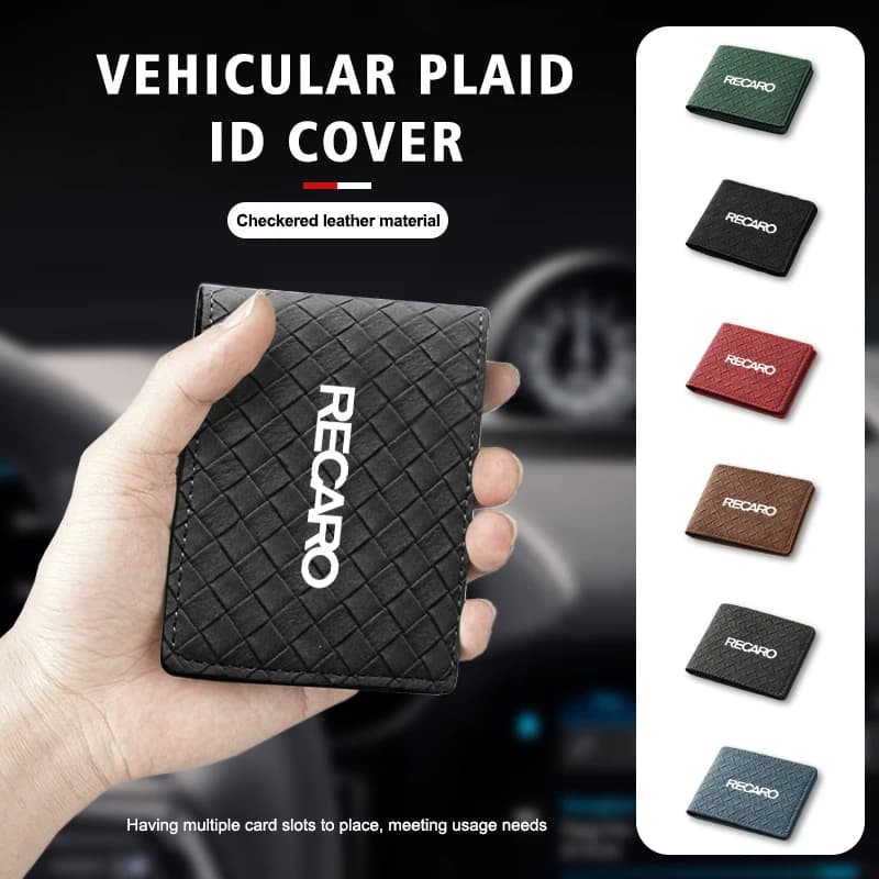 Car Driver License Holder Card Bag Business ID Passport Wallet For Recaro