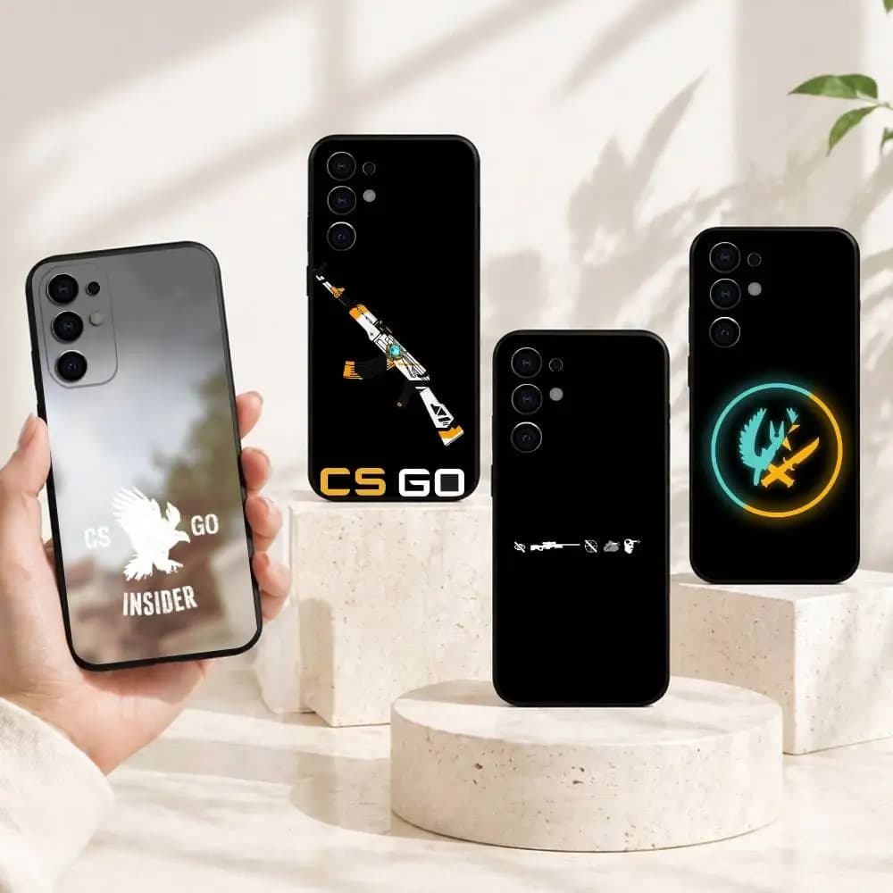 Custodia per telefono C-Classic game C-Classic Go 2 in silicone morbido nero per Samsung S25, S24, S21, S22, S23, S30, Ultra, S20, Plus, Fe, Lite