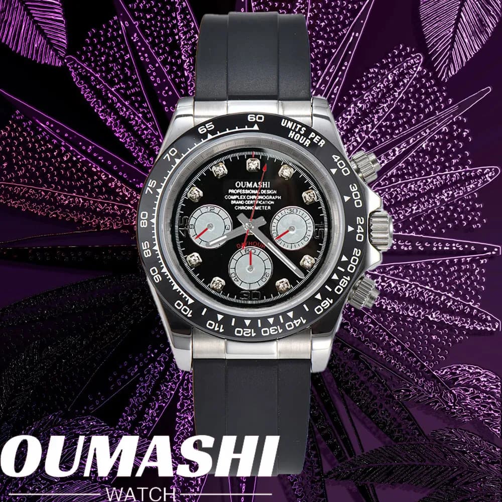 Orologio sportivo di lusso al quarzo VK63 Vetro zaffiro Acciaio inossidabile 316L impermeabile per orologi personalizzati da uomo con movimento dell'orologio VK63