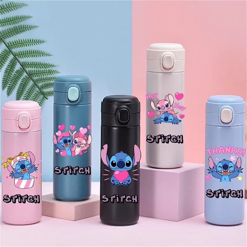 Nuova Tazza Termica Stitch da 420ml, Bottiglia d'Acqua Portatile di Grande Capacità per Sport all'Aperto, Tazza Sottovuoto in Acciaio Inox 304