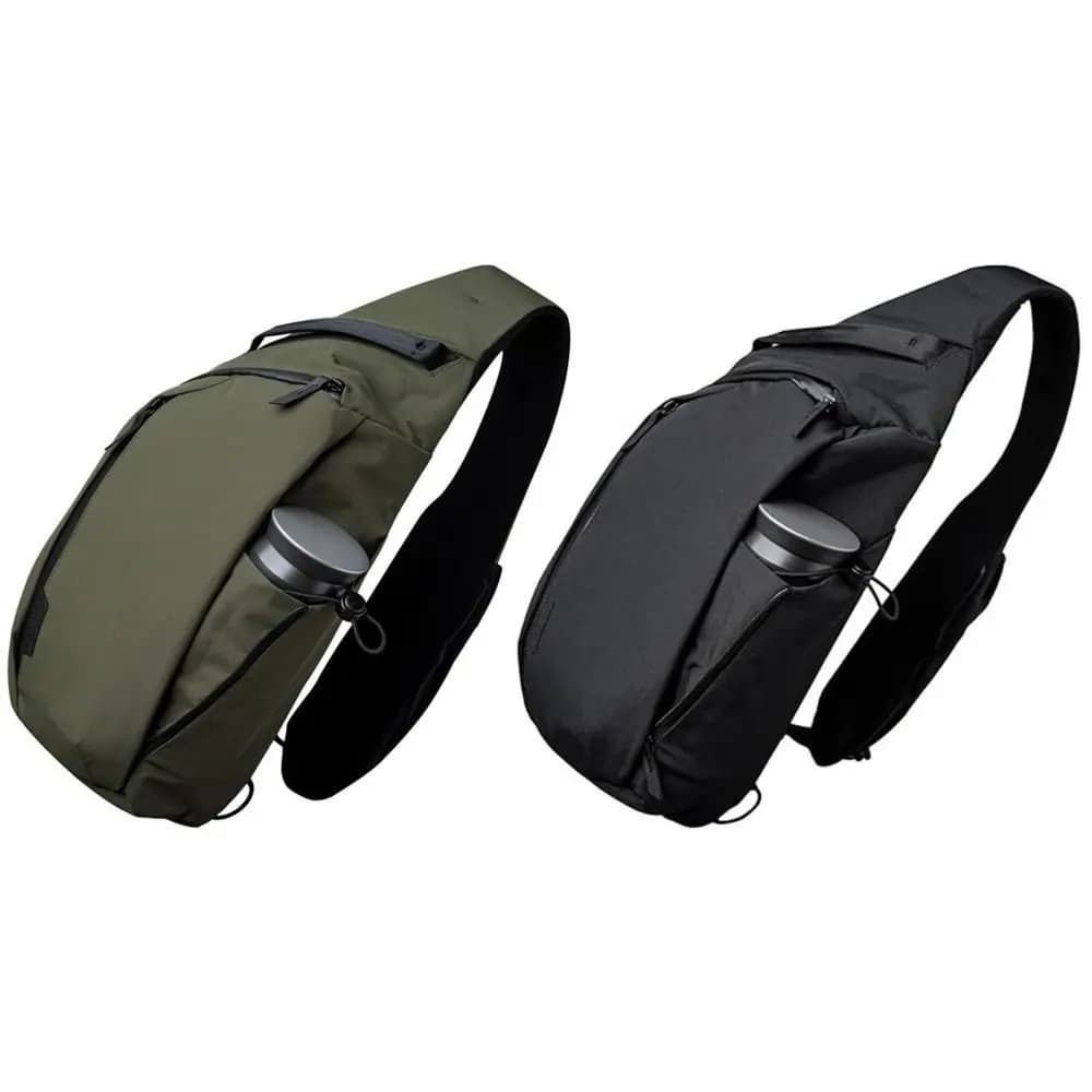 High Quality Simple Crossbody Bag Casual Solid Color Chest Bag with Water Bottle Pocket Sling Backpack Outdoor Sport