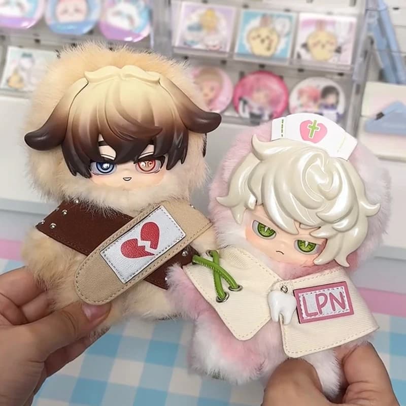KAPS Sickly Sanatorium Series Vinyl Plush Blind Box Pendant Cute Anime Figurines Creative Toys Bag Hanging Decor Birthday Gift