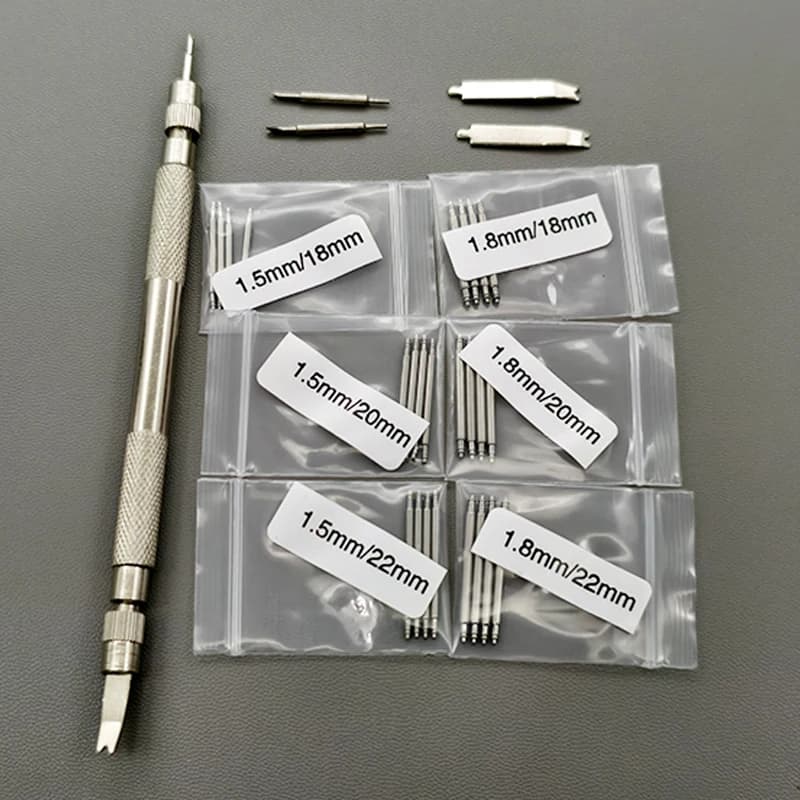 Watch Repair Fork Watch Strap Case Back Repair Tool With 24PCS 22mm 20mm 18mm Spring Bar Double-ended Fork Repair Tools Set