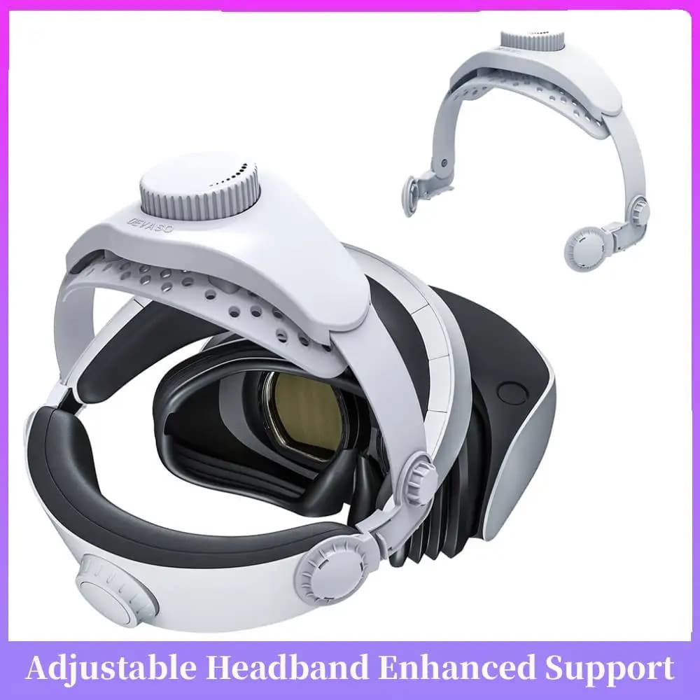 Comfortable, decompressive and breathable head band with improved weight reduction support for VR PS VR2
