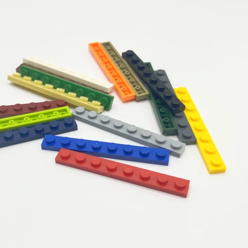 3460 Plate 1x8 Bricks collezioni Bulk giocattoli modulari per tecnico MOC regalo fai da te blocchi di edifici compatibili fai da te