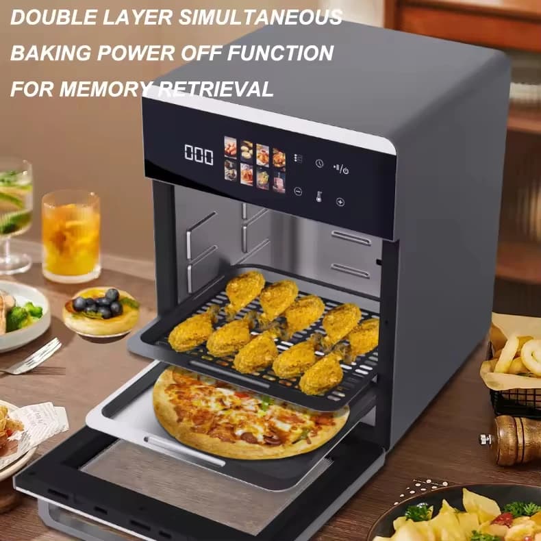 Air Fryer 16L-20Liter Double Stack Multifunctional Low Moq 1 Pcs Smart Digital Electric Hotel Large Capacity Air Fryer