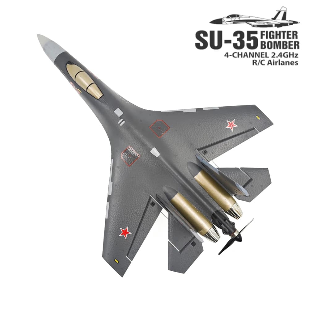 QF009 J16 Aircraft Rc 4CH Air Foam Remote Controlled Air Su35 Model Aliante 2.4G 360 ° Toy for fixed wing fighter aircraft Flip-Roll 525 mm
