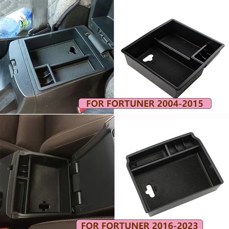 Per Toyota Hilux Fortuner 2016 2017 2018 2019 2020 2021 2024 Auto Bracciolo Scatola di Immagazzinaggio Console Centrale Organizer Vassoio Pallet Holder