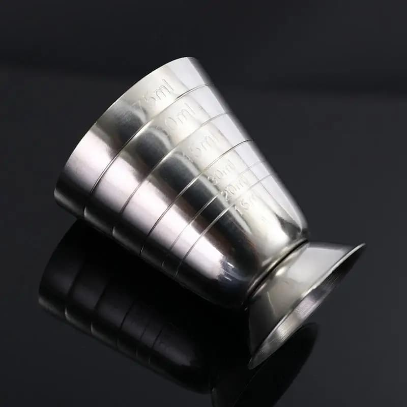 1/2PCS 75ml Bar Cocktail Glass Mixed Drink Measure Cup Stainless Steel Cocktail Shaker 3in1 Measure Jigger Bar Party Accessories