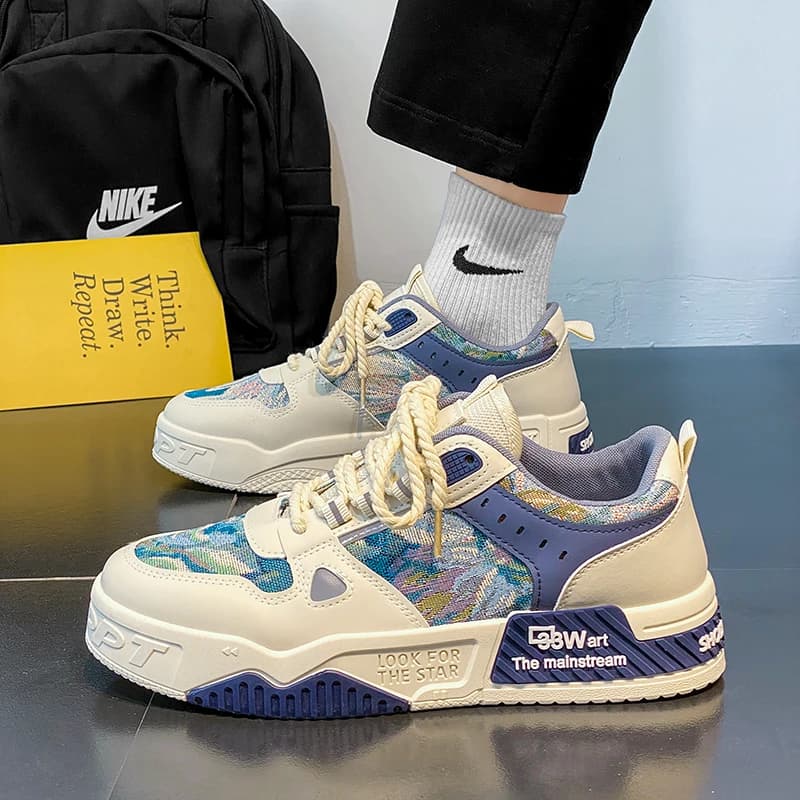 Sneakers da Uomo Trendy, Scarpe da Skateboard Estive, Nuove Scarpe Casual di Design, Scarpe da Corsa con Piattaforma per Uomo, Zapatillas Hombre