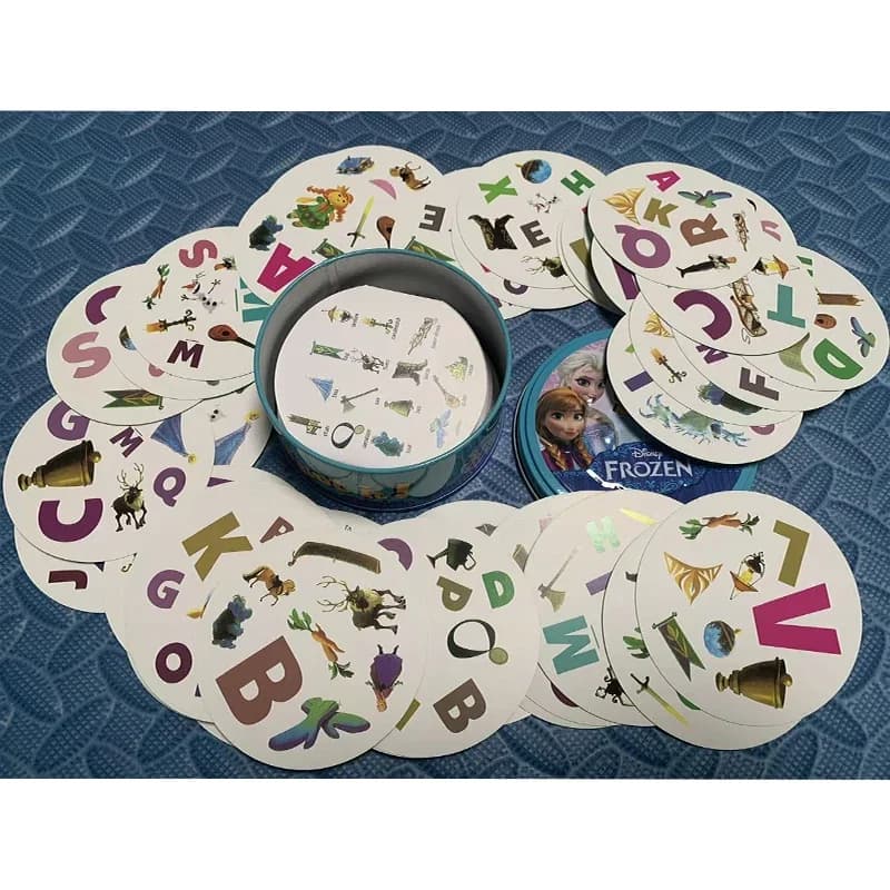 Disney Card Board Game Frozen 2 Princess Toys Iron Box Family Funny Party Holidays Camping Tool Sports Christmas Halloween Gifts