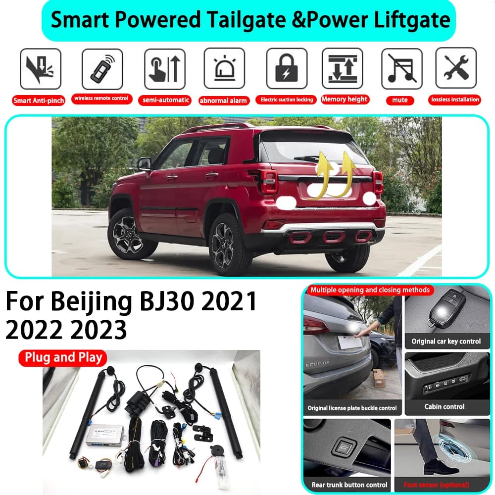 Kit Portellone Elettrico Automatico Intelligente OEM per Beijing BJ30 2021 2022 2023, Chiusura con Chiave, Plug and Play