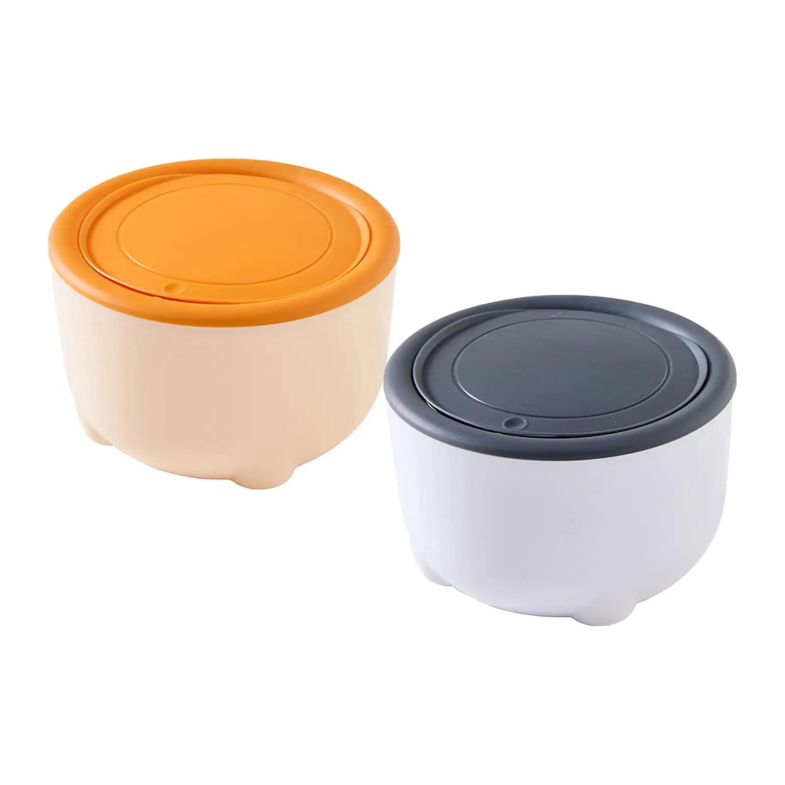 Mini Pattumiera per Lettiera per Gatti con Coperchio Ermetico, Bidone Portatile da Scrivania per Lettiera Autopulente