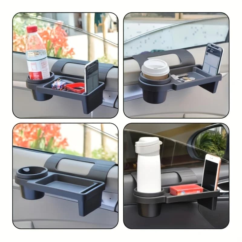 Organizer per auto con portabicchieri, portaoggetti da appendere alla portiera laterale con slot per telefono, per accessori interni auto