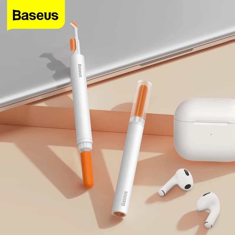 Baseus Auricolari Bluetooth Penna di Pulizia per Airpods Pro 3 2 1 Kit di Pulizia Spazzola Cuffie Auricolari Strumento di Pulizia per Airpods Case
