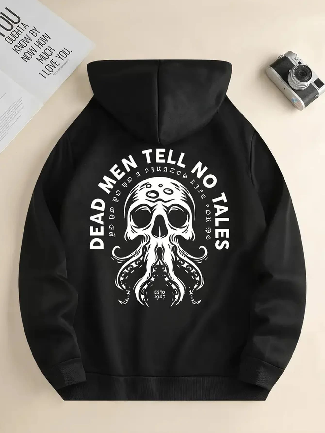 Felpe con cappuccio da uomo e da donna autunnali e invernali con stampa grafica teschio, casual, allentate, per sport all'aria aperta, allenamento, tendenza della moda