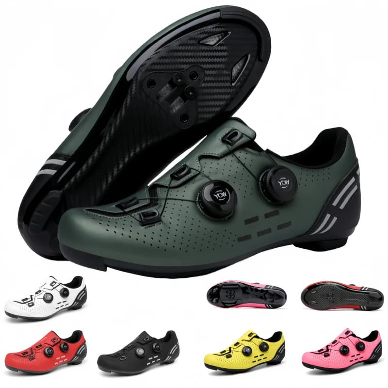 Unisex SPD Road Racing Pedal Wear-Resistant Cycling Shoes,Mountain Off-Road Non-Slip MTB Sports Shoes, With Spikes, High Quality
