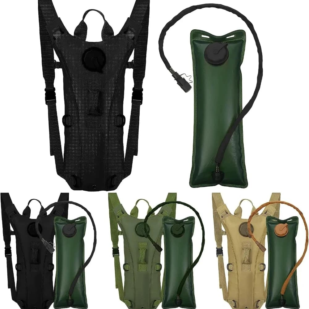 3L Hydration Pack Backpack – Waterproof Nylon Water Bladder Backpack with Drinking Tube for Hiking, Cycling, Running, Climbing