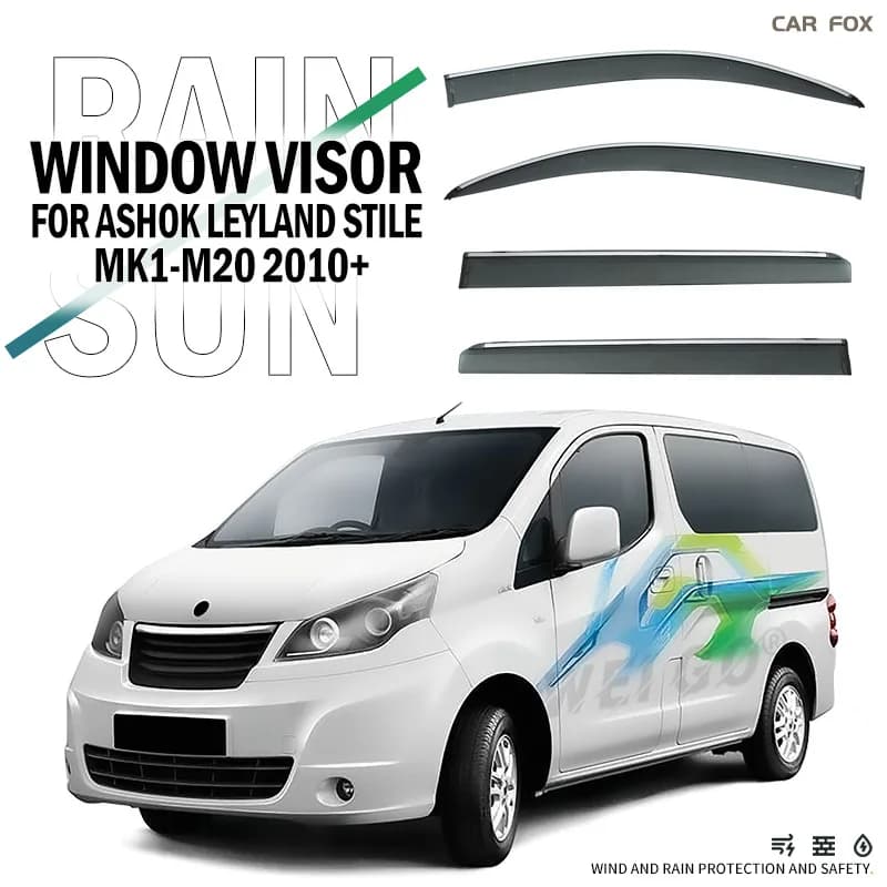 Per Ashok Leyland STiLE 2010 + Finestra di Automobile Visiera Tenda Parabrezza Finestrino Laterale Pioggia Parasole Accessori Car Styling