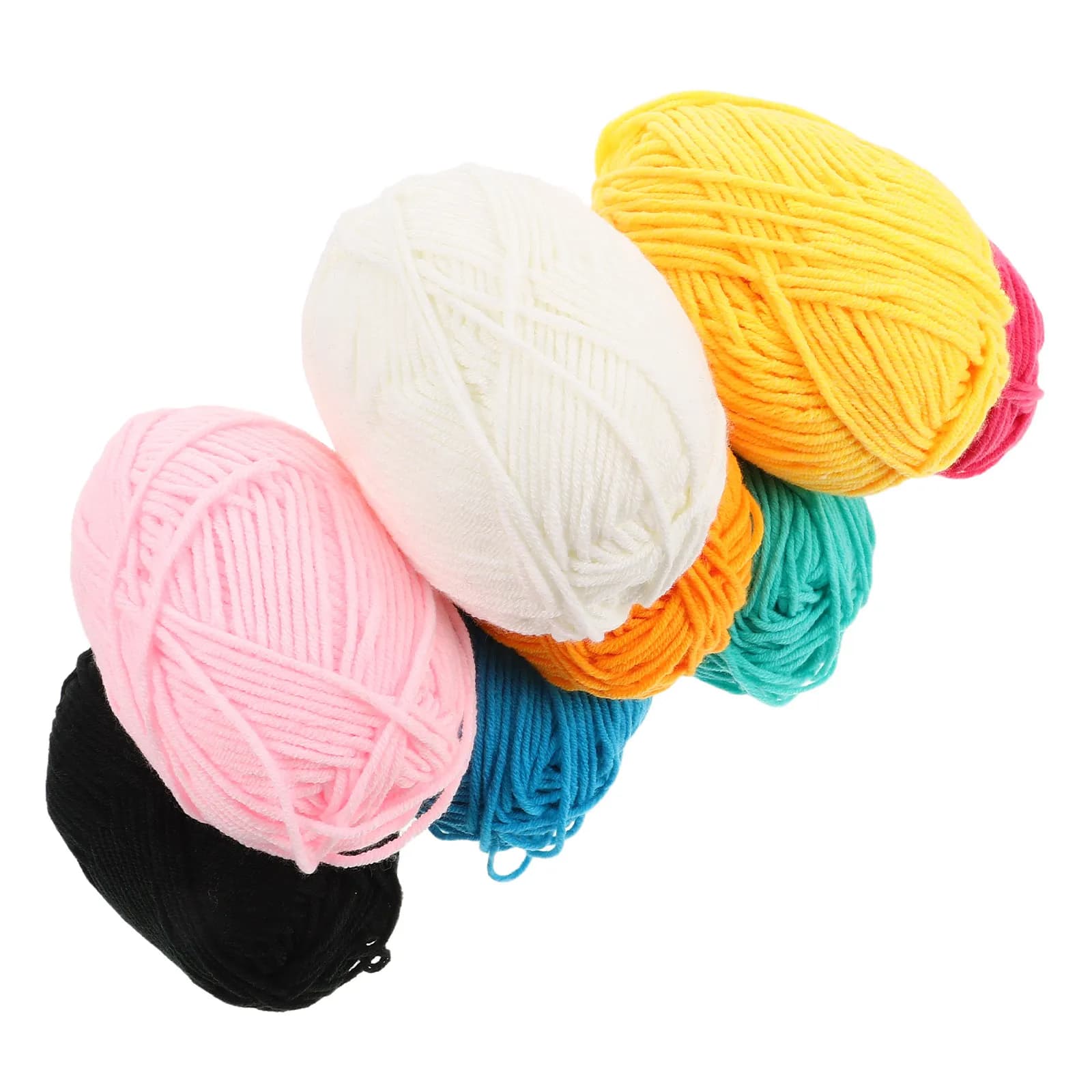 8 Roll Hand Knitting Yarn Soft Milk Cotton for Garments Scarves Hats Breathable Cotton Crochet Yarn for Crafting