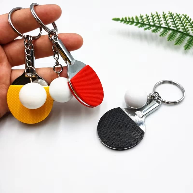 7 cute colors hanging for ping pong rack souvenir ball ping pong keychain ball sports keychain gift ornament accessories