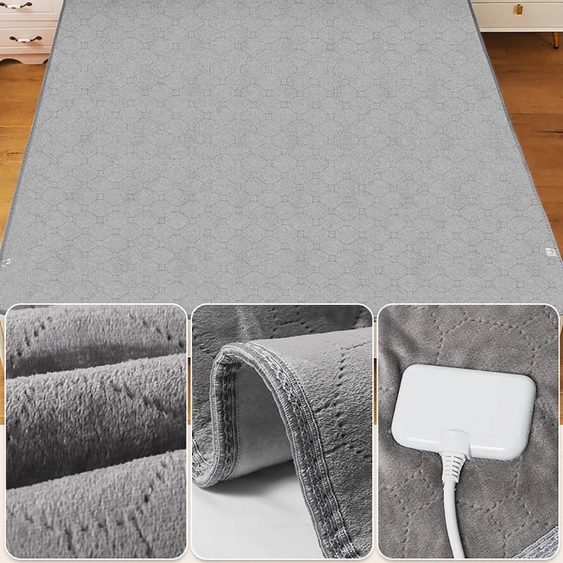 Coperta Riscaldata Lenzuolo Elettrico Termostato Coperte Elettriche Coperta Riscaldamento Elettrico Regolabile a Temperatura a 5 Livello Materasso Caldo
