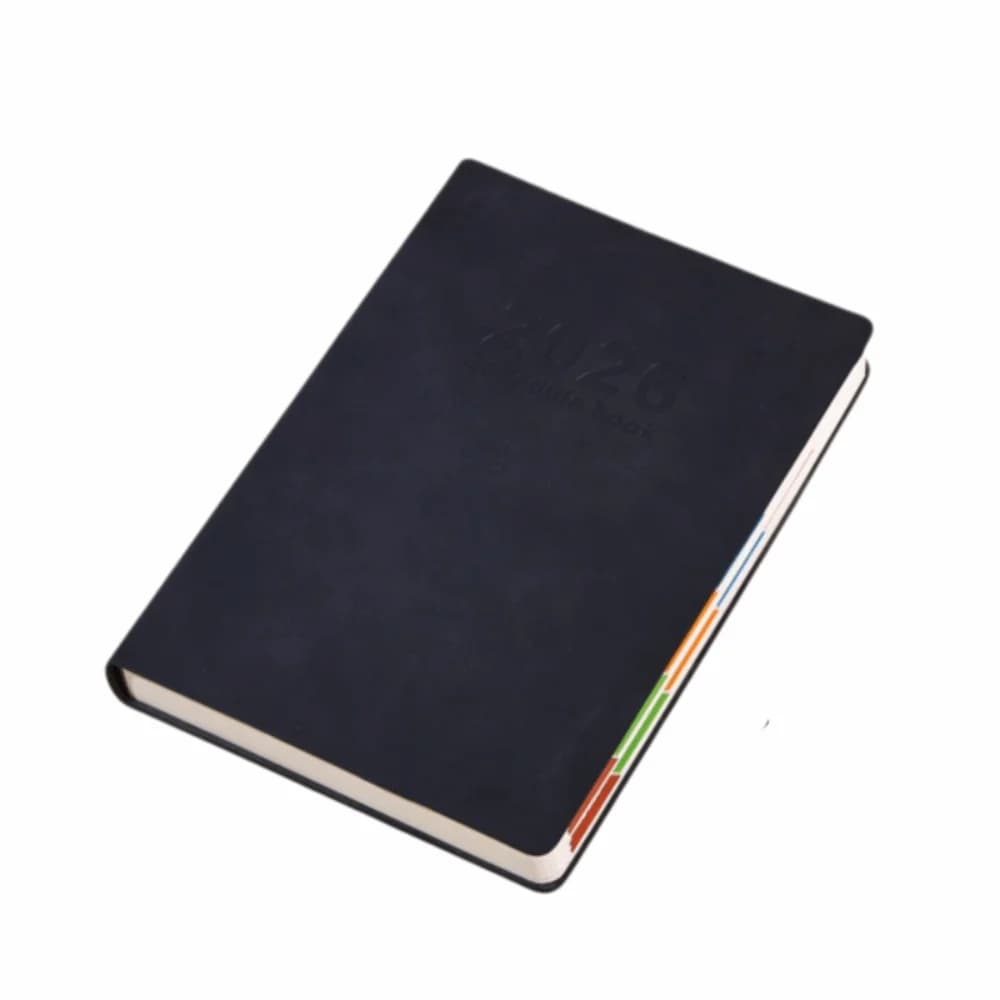 Agenda 2026 in Inglese, Blocco Note per Pianificazione, Segnalibro Resistente all'Usura, Agenda A5, Quaderno per Pianificazione con Carta Spessa, Portatile