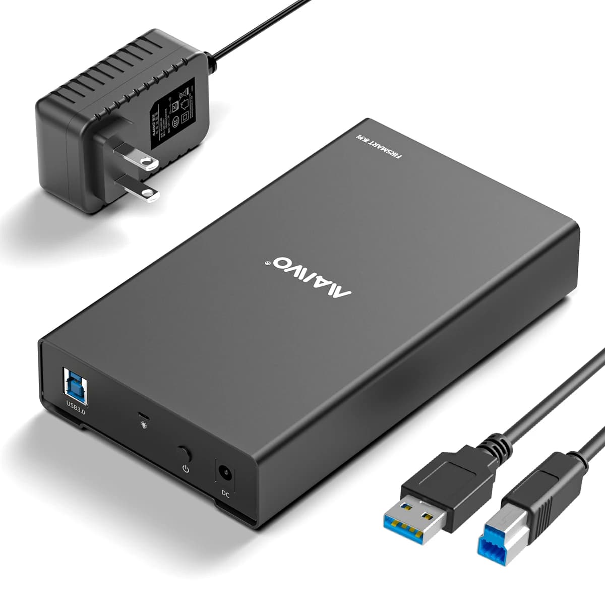 USB3.0 SATA HDD Enclosure External Aluminum Case for 3.5 Inch Hard Drives up to 20TB 5Gbps USB 5Gbps