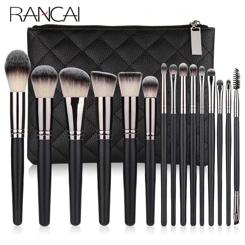 10/15pcs Professional Makeup Brushes Set Powder Foundation Eyeshadow Soft Synthetic Hair Brushes With Free Shipping