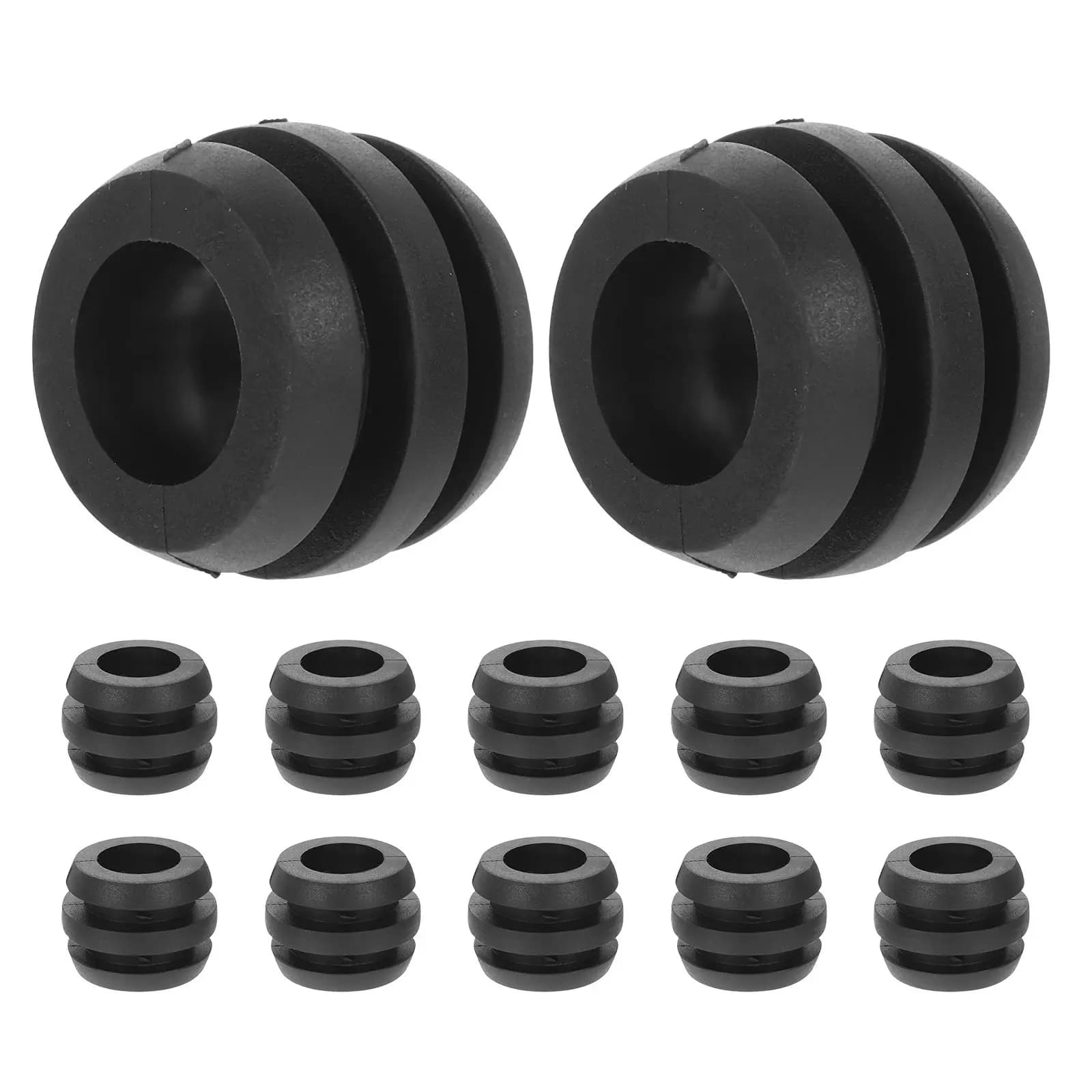 12 Pezzi Cuscinetti in Gomma Antiscivolo per Calciobalilla 3.0x3.0x2.5cm, Ricambi per Gioco di Calcio da Tavolo