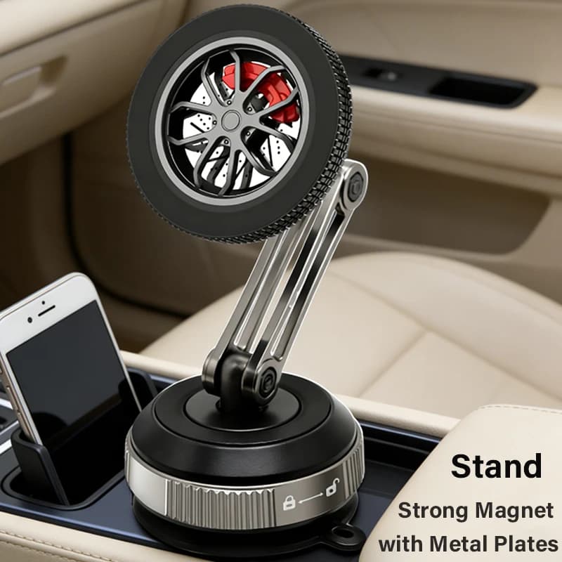 Supporto Magnetico a Ventosa per Telefono Cellulare per iPhone Pro, Supporto Pieghevole Regolabile per Navigazione su Cruscotto Auto, Compatibile con Magsafe