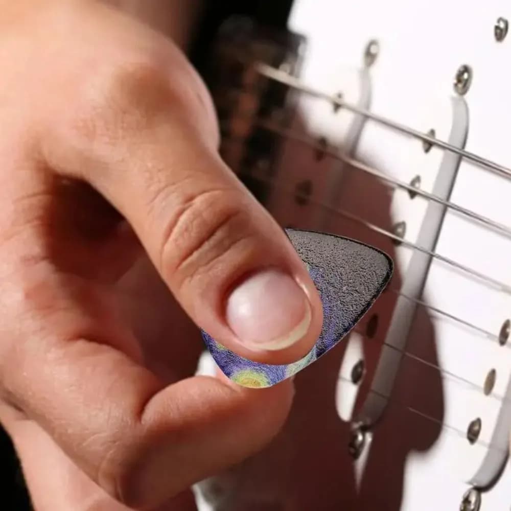 3pcs With Artistic Star Sky Guitar Pick Medium And Heavy Smooth Surface Picks Set Thin with Box Electric Guitar Picks Guitar