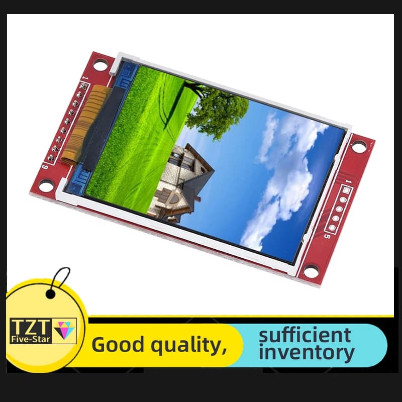 Display LCD TFT SPI da 2,2 Pollici 240*320 Pixel con Modulo Porta Seriale ILI9341 5V / 3,3V per Arduino e Progetti Fai-da-Te