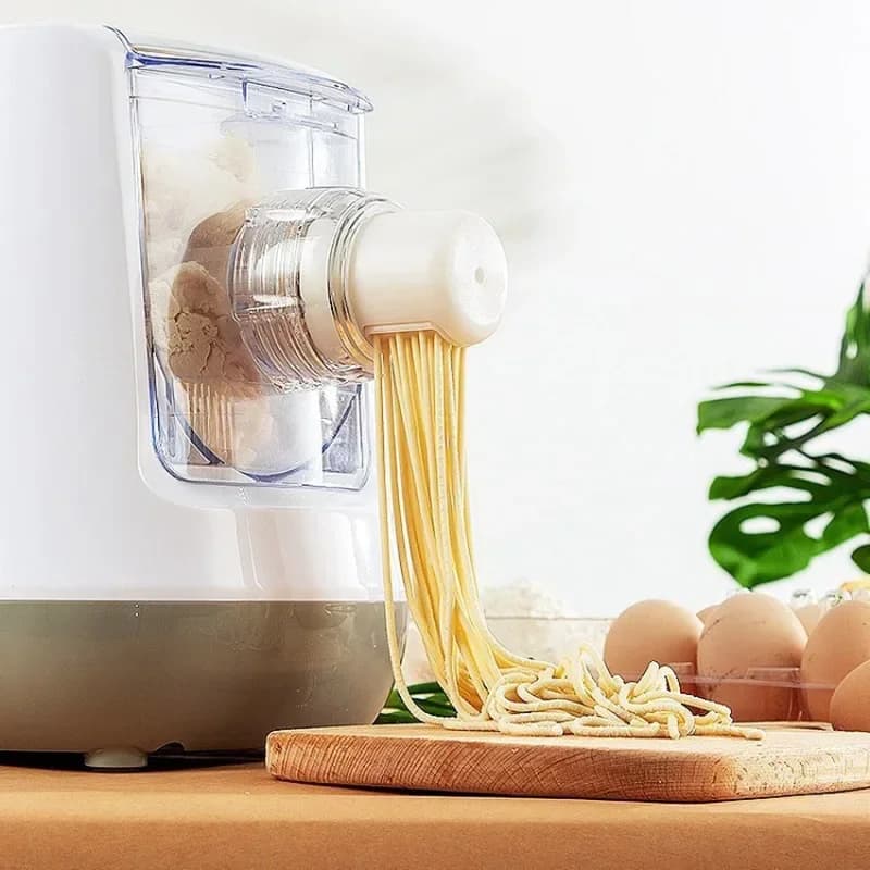 Macchina Elettrica Automatica per Pasta 220V/110V, Multifunzione, con Rullo per Impasto e Funzione Ravioli, Varie Forme
