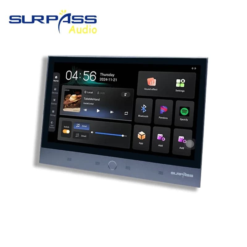 Smart Home 8*30W WiFi Bluetooth Wall Amplifier Android 11 Audio Center Power Amplifier Supports 5G WiFi Yamaha Amplifier Bedroom