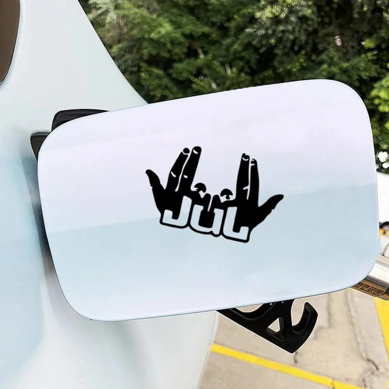 5 Stickers Funny JUL for Moto, Waterproof in Vinyl, for Motorcycle Helmet, Bike, Scooter, Carena, Tank Fuel, Bauletto