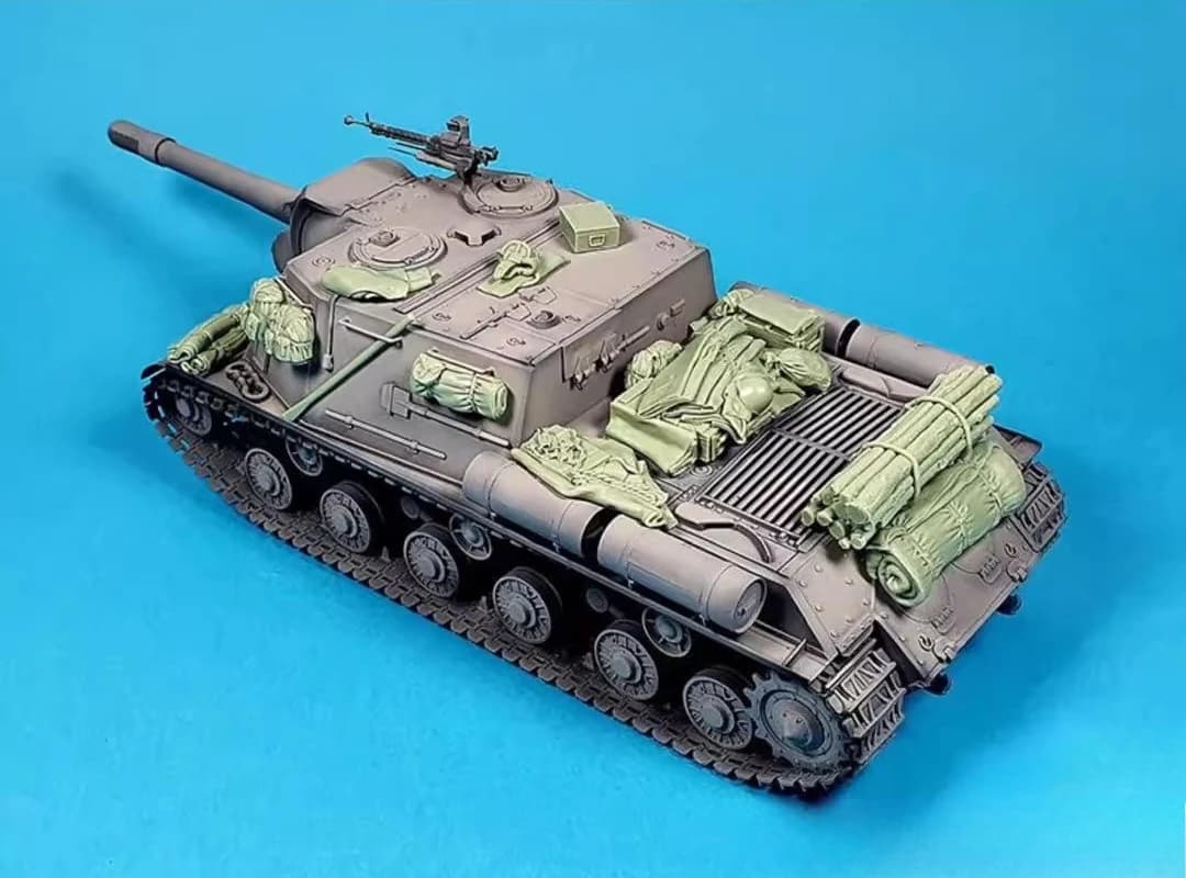 Kit di stacchi accessori ISU-152 per serbatoio modello in resina pressofusa 1:35 di alta qualità non verniciato