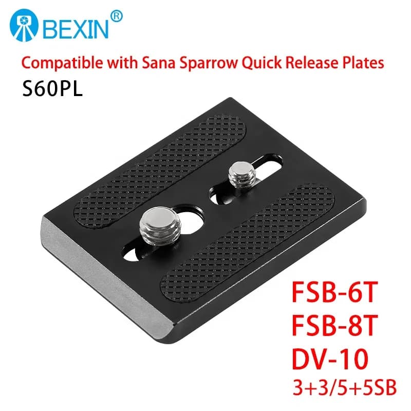 BEXIN Professional Camera Quick Release Plate Photography Accessories Quick Release Plate for Camera Tripod