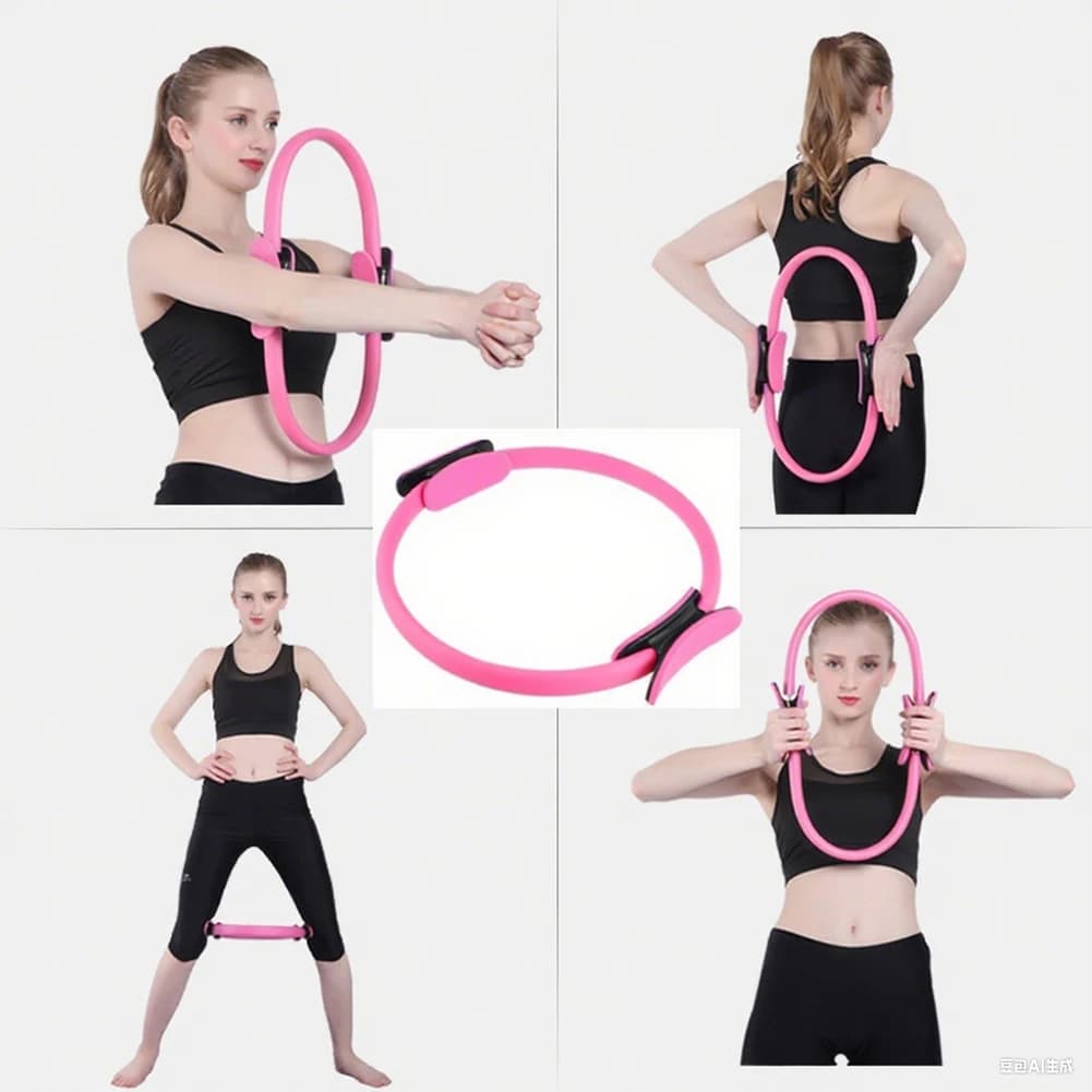 Pilates Ring Fitness Ring Portable Yoga Rings Fitness circle Flexible resistance exercise equipment for legs Abs and legs