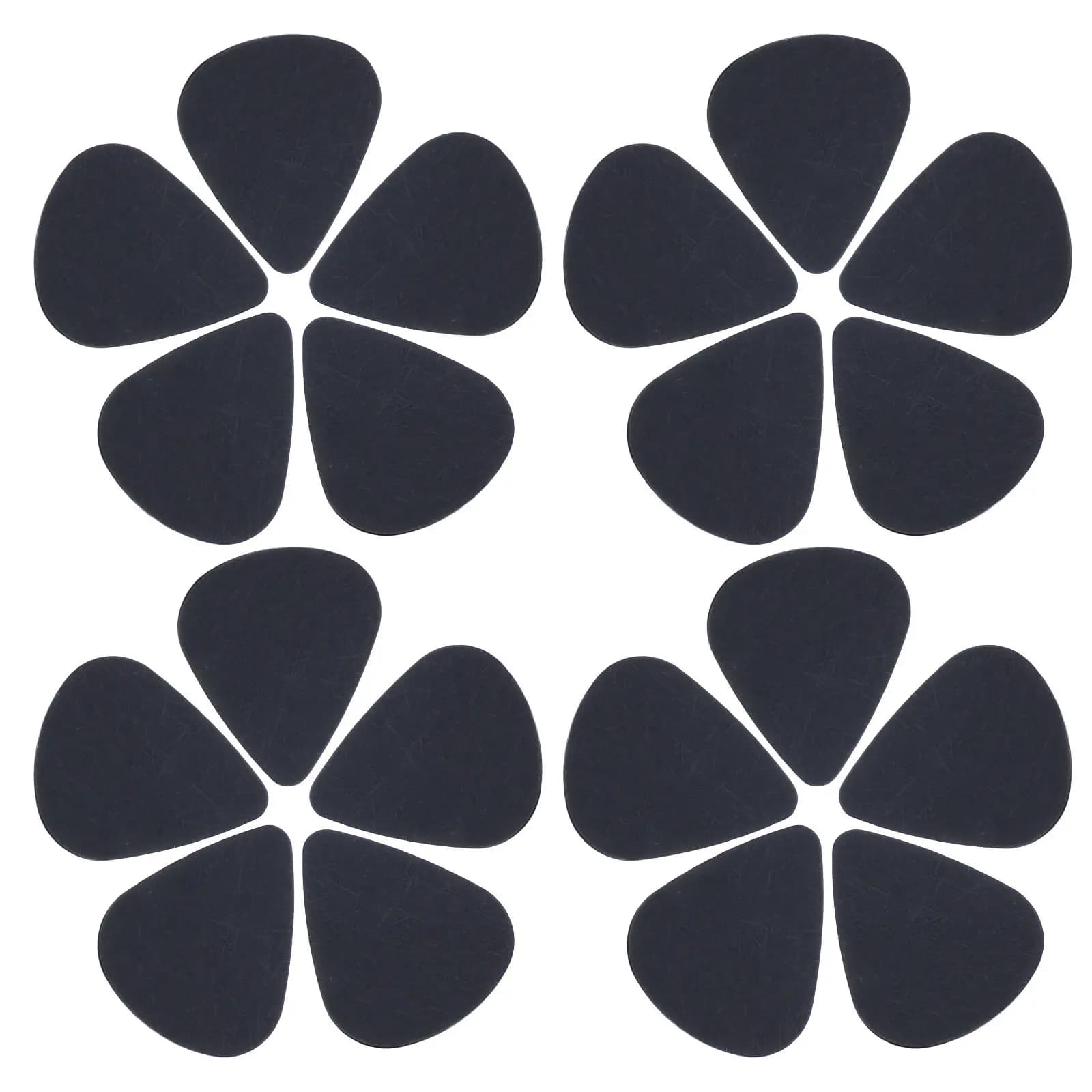 30 Pezzi Plettri per Chitarra 0,5mm Sottili Neri per Chitarra Acustica, Elettrica, Basso, Ukulele, Accessori per Pratica e Band