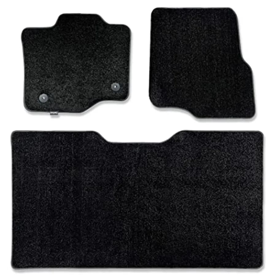 Tappetini Auto Personalizzati per Ford F150 F250 F350 SuperCrew Cab 2015-2019, Anteriori e Posteriori, Tappeti per Camion con Cuscino Pesante Ultramax As